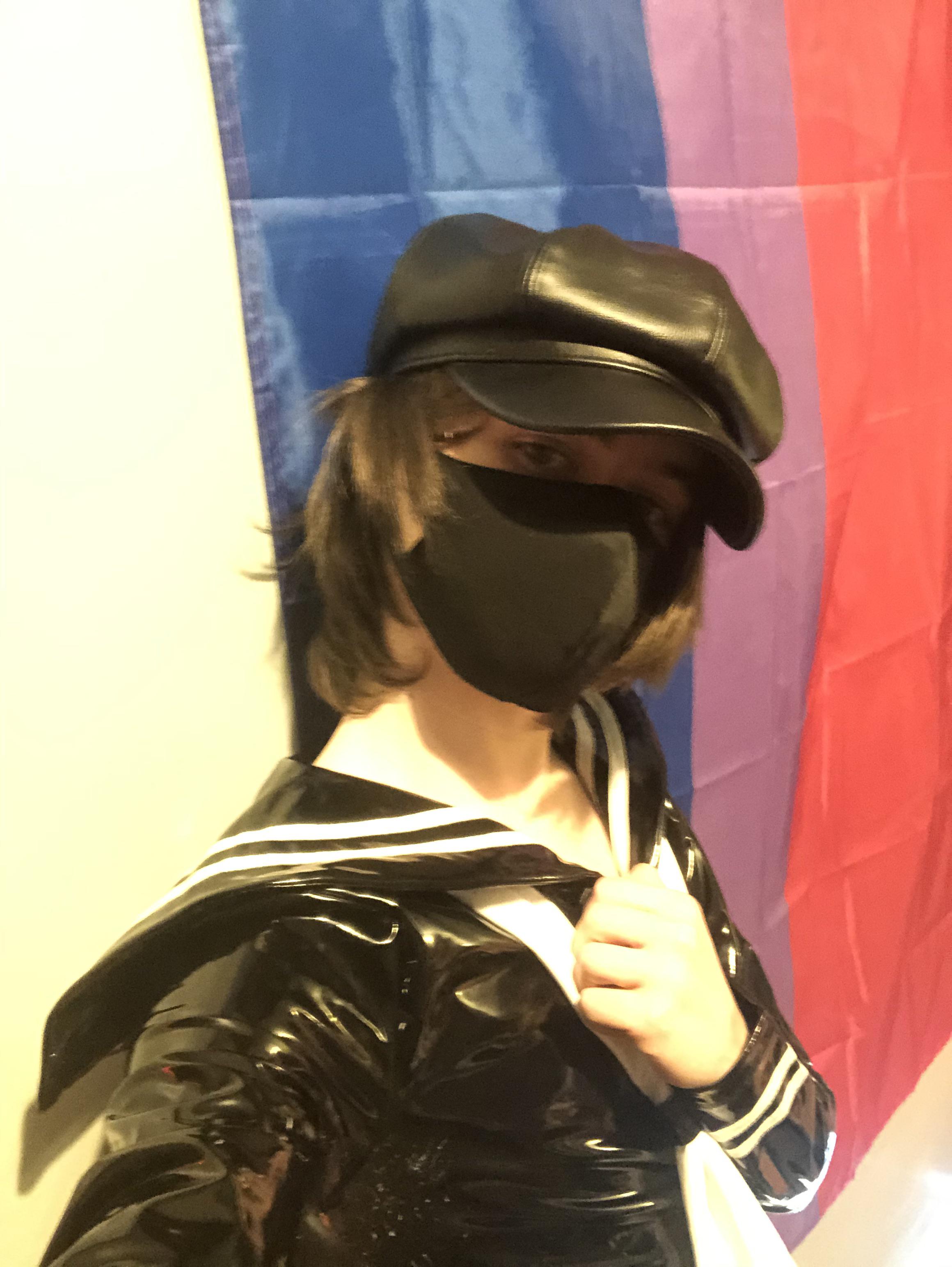 Bi Flag And Pvc Sailor Dress. What More Could You Want