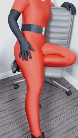 Red Spandex Porn - Red Spandex Catsuit Cosplay Fun âœ¨ Sexy Latex Girls