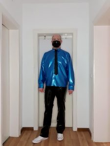 A Very Nice Wearing Comfort With Shirt And Tie And I Like The Combination Of Latex Jeans Latex Shirt Latex Tie And Convers Something Different Than Black Shirts And Cats – Even If I Love Them Very Much