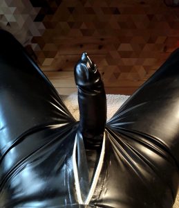 All Rubber Ready To Fill That Sheath 🖤