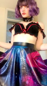 Galaxy Latex Skirt 💜