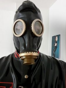 Gas Mask And Latex Evening