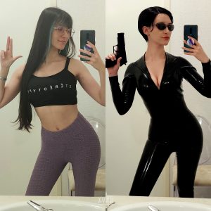 In & Out Of Cosplay By YuzuPyon [self] – No Make Up Vs In My Trinity Cosplay !