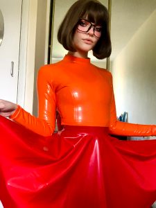 Latex Just Feels So Good Against My Skin 🧡🤓 I Can’t Wait To Do More Latex Cosplays Maybe Daphne Next? 💜