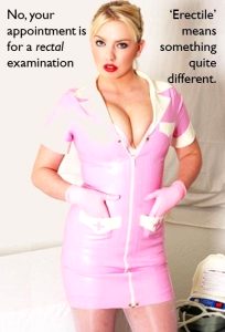 Lexi Sindel Is Sexy Busty Nurse That Is Going To Give A Man A Rectal Examination