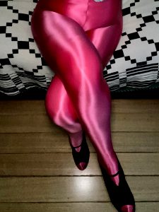 Pink Leohex Tights + Jimmy Choo Heels