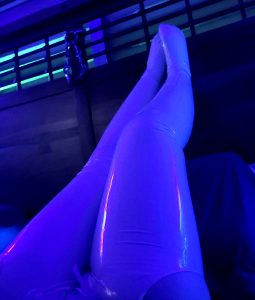 Some Casual Stockings And Corset Under Blue Light 💙