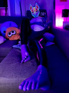 There’s Nothing Quite Like Relaxing On The Sofa Drink In Hand Hugging Blåhaj And Wishing There Was Someone To Worship Your Rubber Toes 🥰