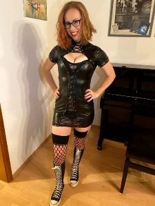 Wore This To A Hedonist Party In Frankfurt – While We Were Fucking Someone Commented “I Like Your Boots” Lol!
