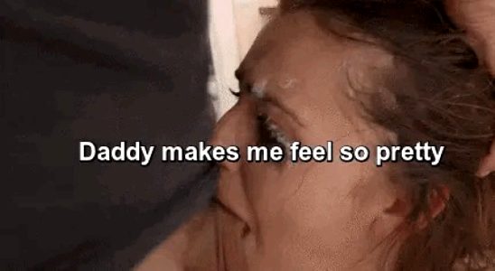 You pretty with ur daddy cock on face